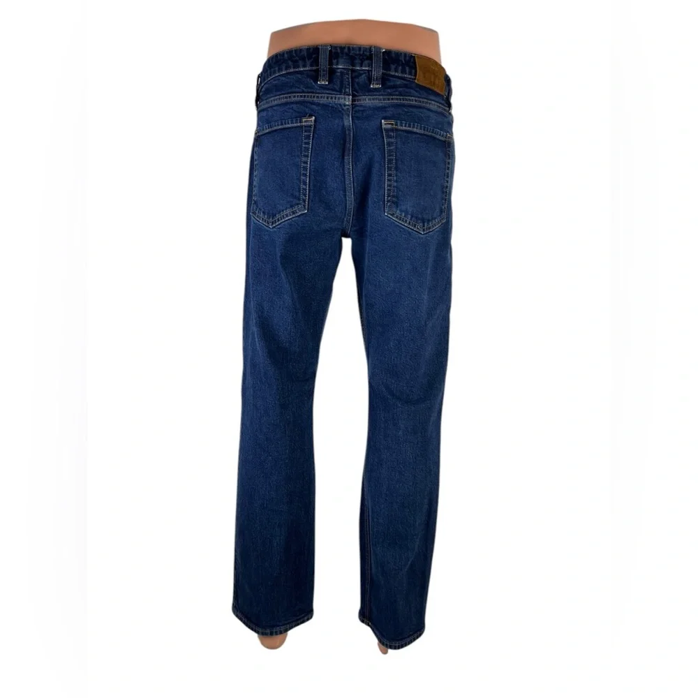 Tecovas Mens 36 x 30 Jeans Ranch Straight Dark Blue Denim Western Cotton Stretch - Picture 4 of 11